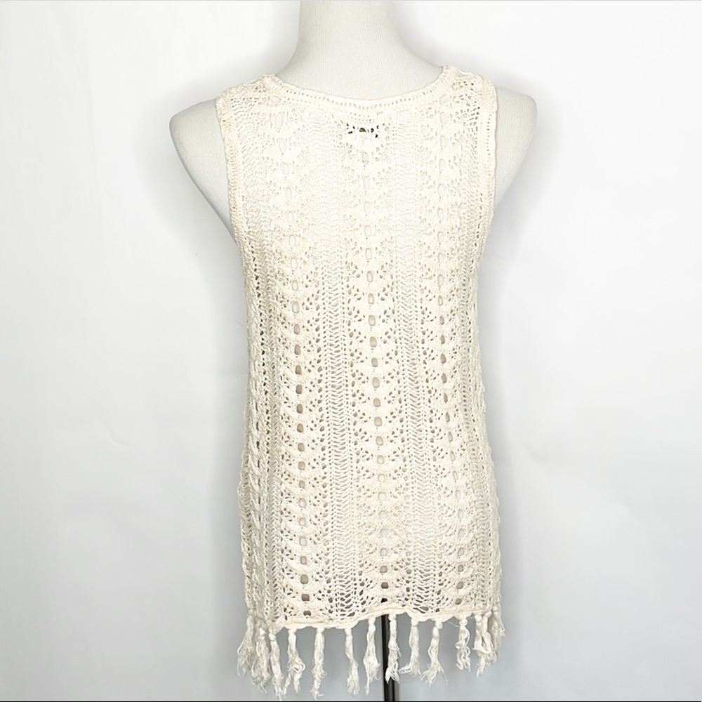Lucky 🍀 Brand Boho Crocheted Tank (M/L) - Picture 5 of 6